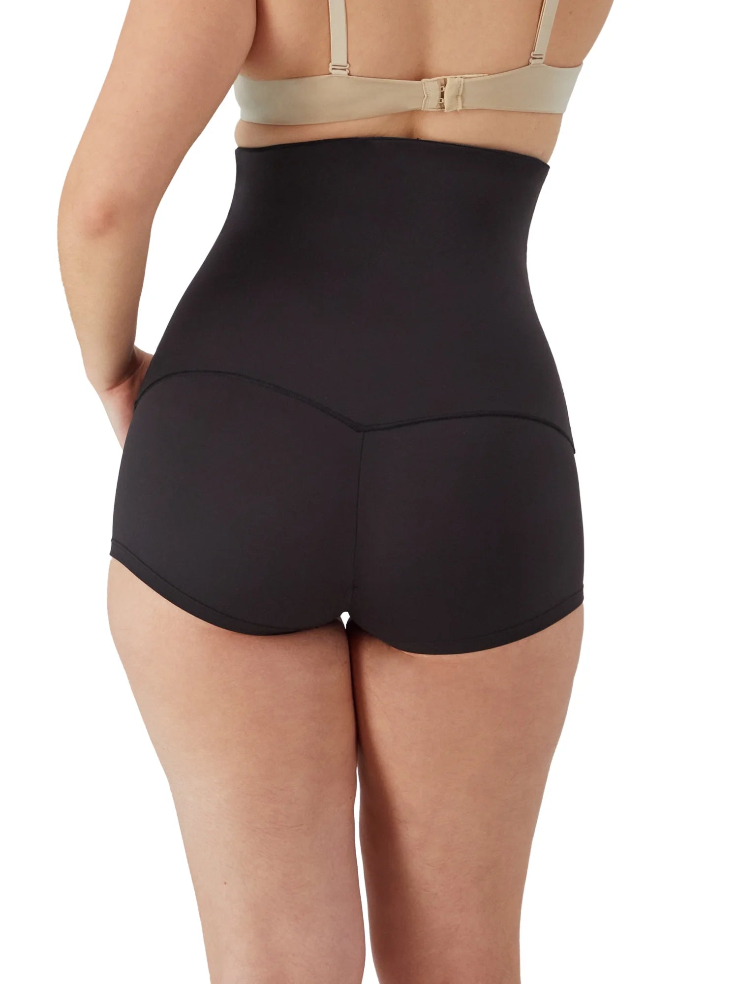Womens Shapewear with Tummy Control, Cool Comfort High-Waist Body Shaper Boy Shorts, F82107 Sizes S-3XL