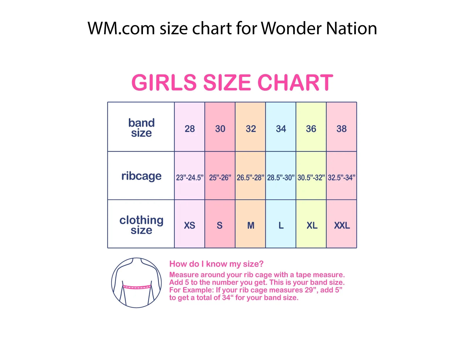 Girls Wirefree T-Shirt Bra, 2-Pack, Sizes 30A-38A