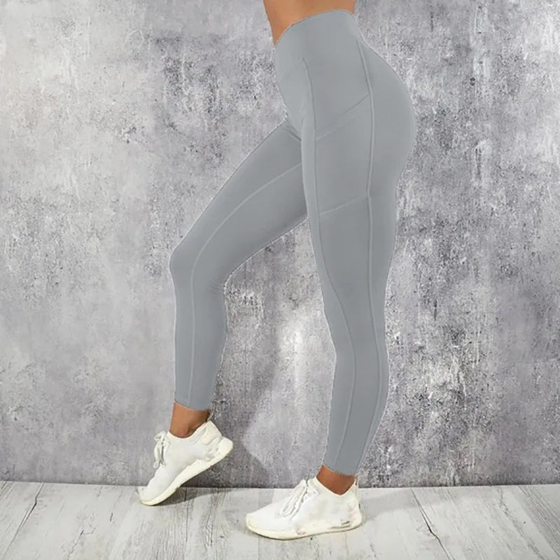 High-Waist Sculpting Leggings with Pocket