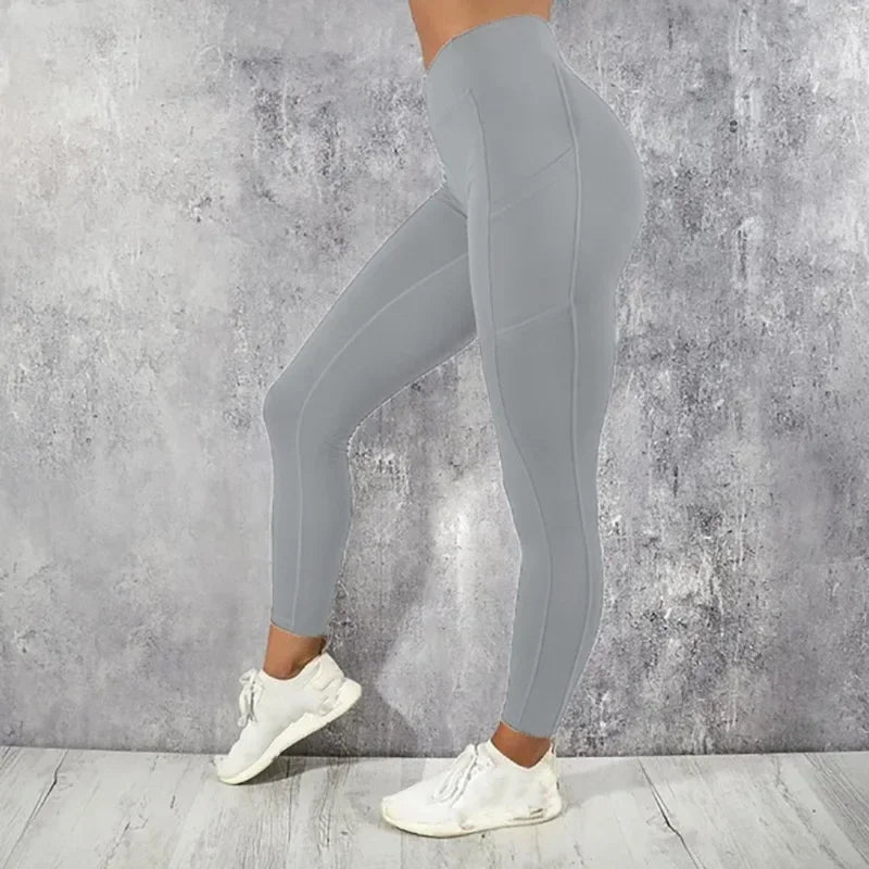 High-Waist Sculpting Leggings with Pocket