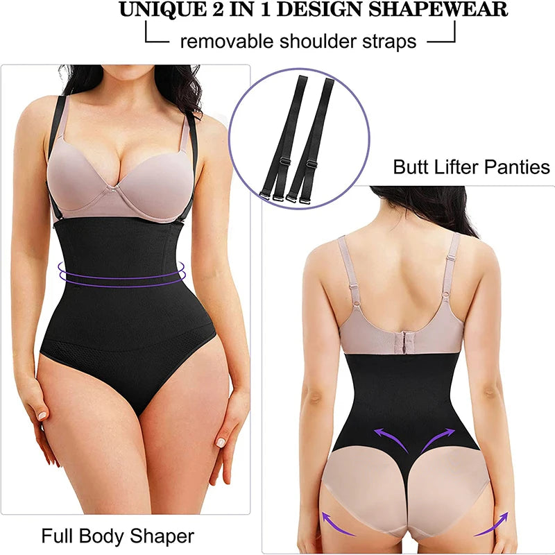 Thong Bodysuit Shaper with Butt Lift