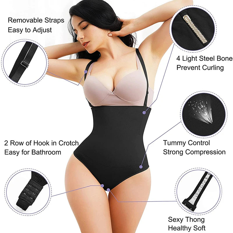 Thong Bodysuit Shaper with Butt Lift