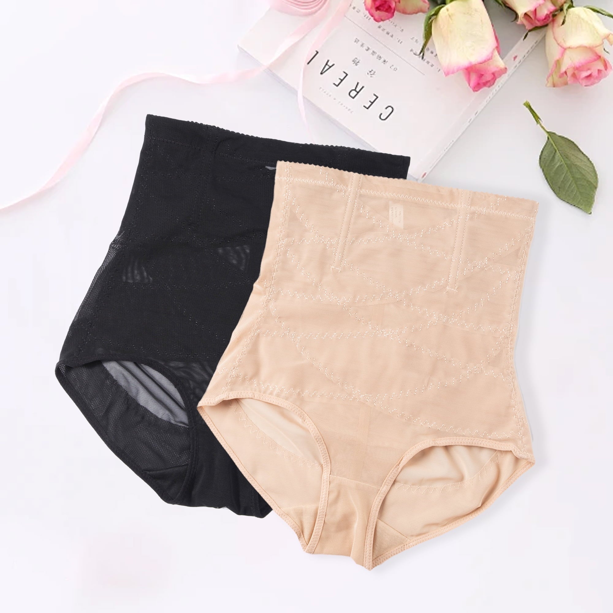 High-Waisted Tummy Control Shapewear Panties - Body Shaping Girdle