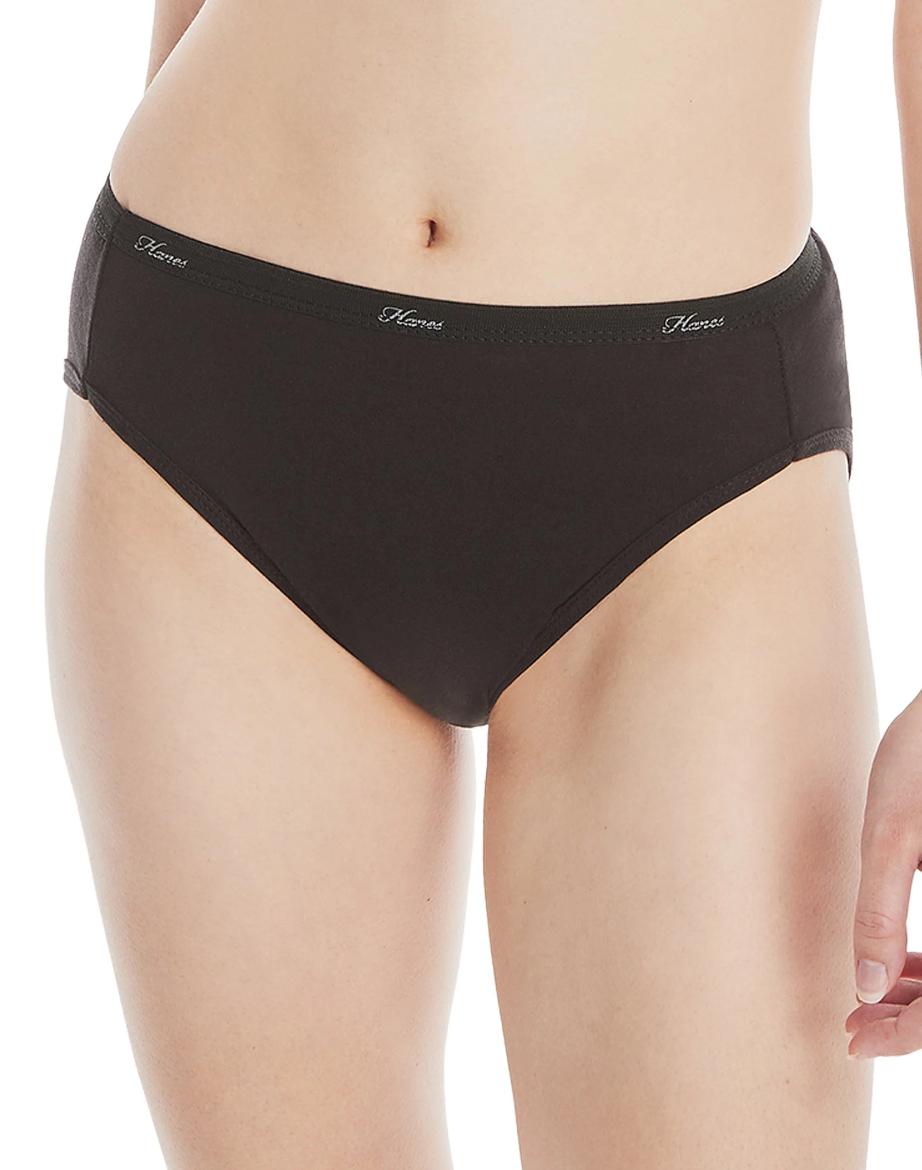 Hi-Cut Panties Panty 10 Pack Womens Underwear Assorted Colors Value Cotton